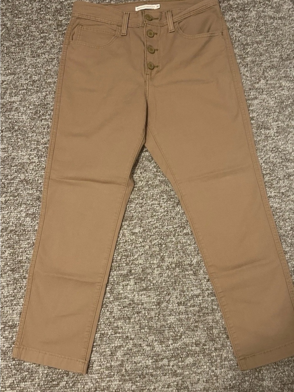 Levi's Men's Khaki Button-Fly Chinos